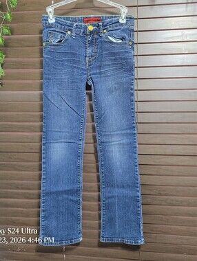 Vigoss Bootcut Low-rise Mid Wash Blingy Girls Jeans Size 12